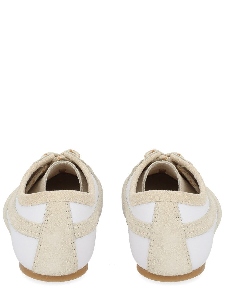 Dries Van Noten Women's Suede Sneaker White
