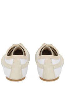 Dries Van Noten Women's Suede Sneaker White