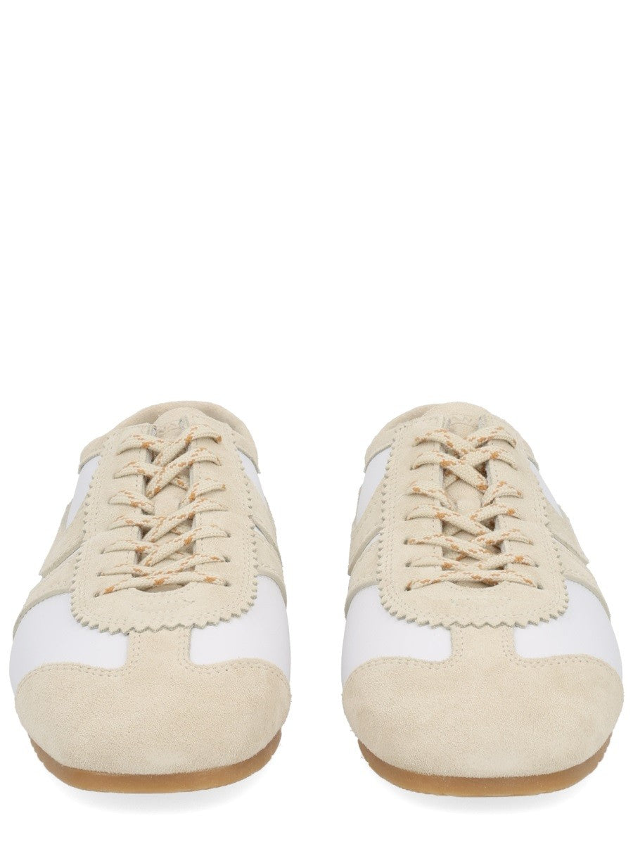 Dries Van Noten Women's Suede Sneaker White