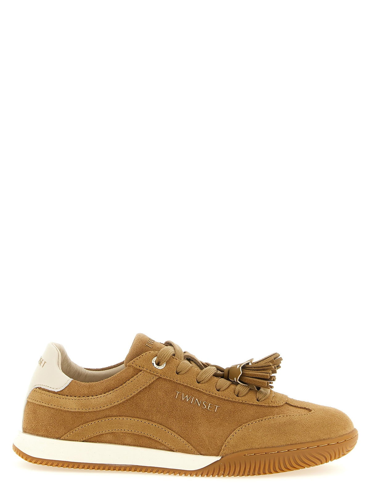 TWINSET Suede Sneakers Beige