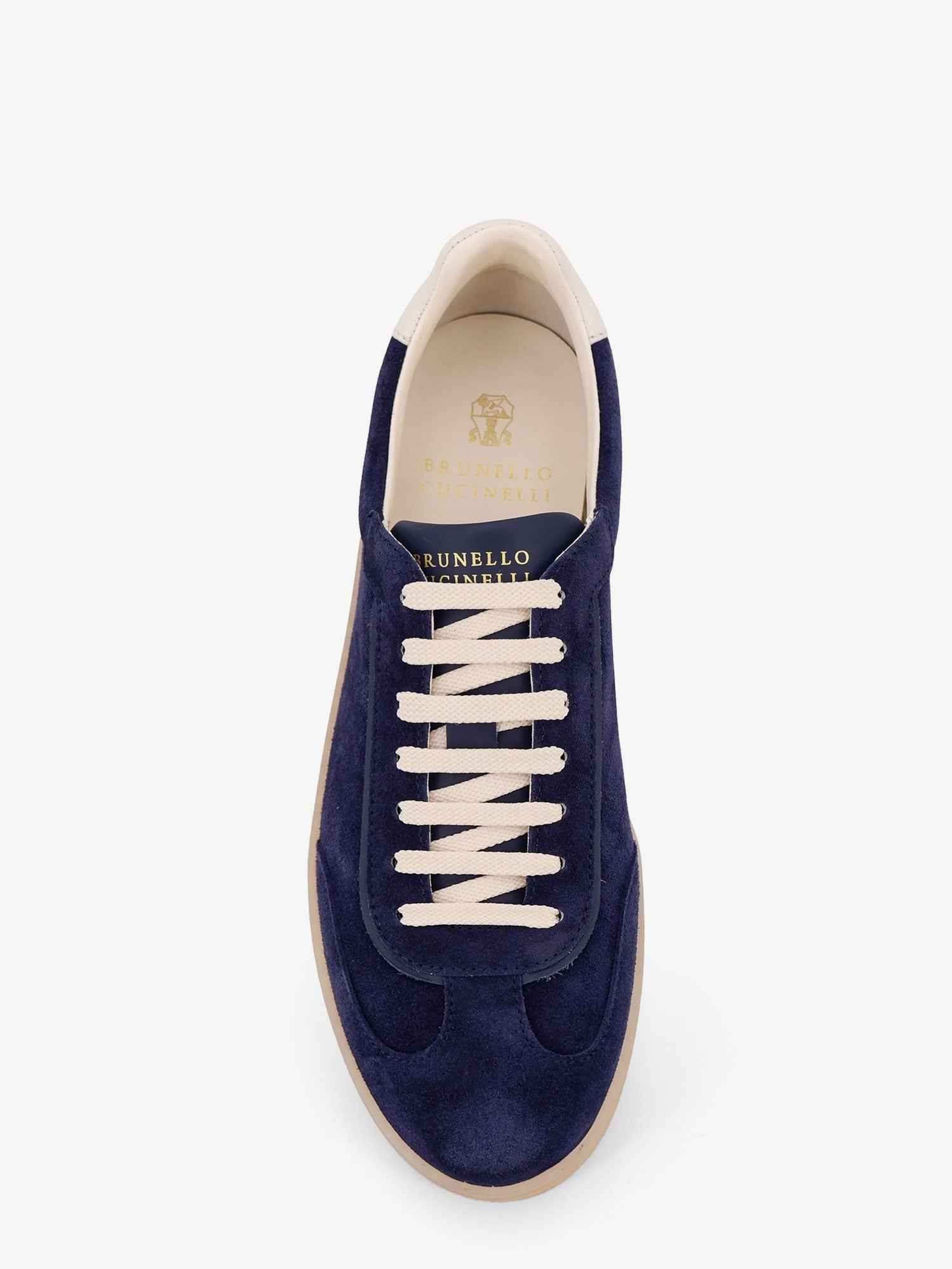 Brunello Cucinelli Men's Suede Sneakers Blue
