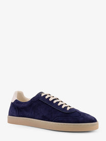 Brunello Cucinelli Men's Suede Sneakers Blue