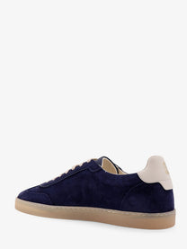 Brunello Cucinelli Men's Suede Sneakers Blue