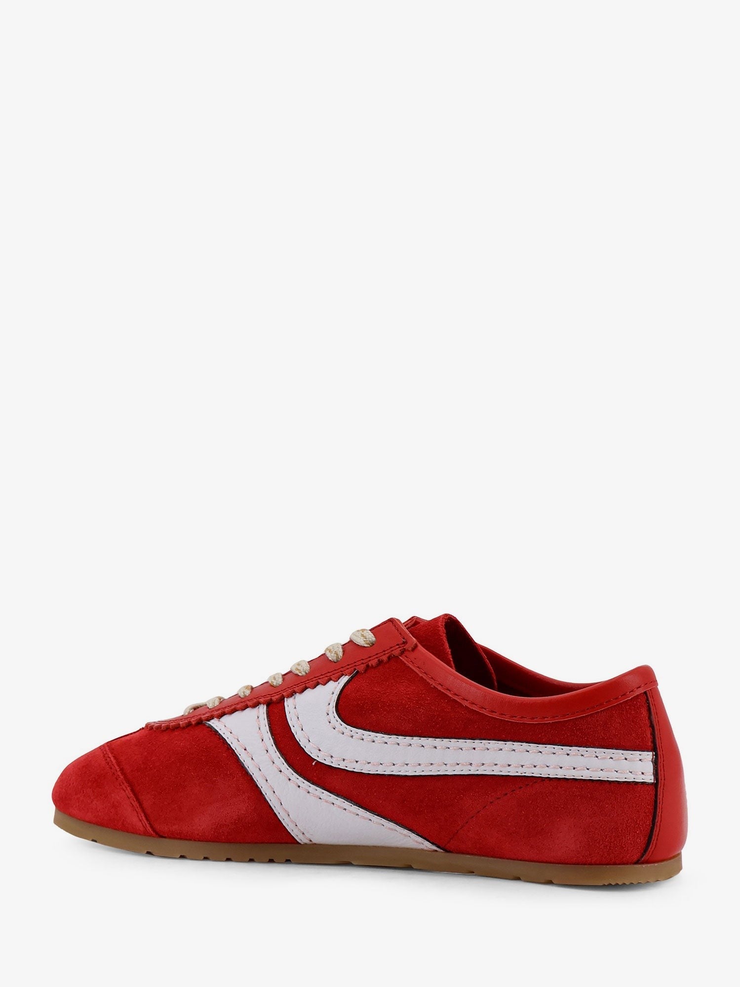 Dries Van Noten Women's Suede Sneakers Red