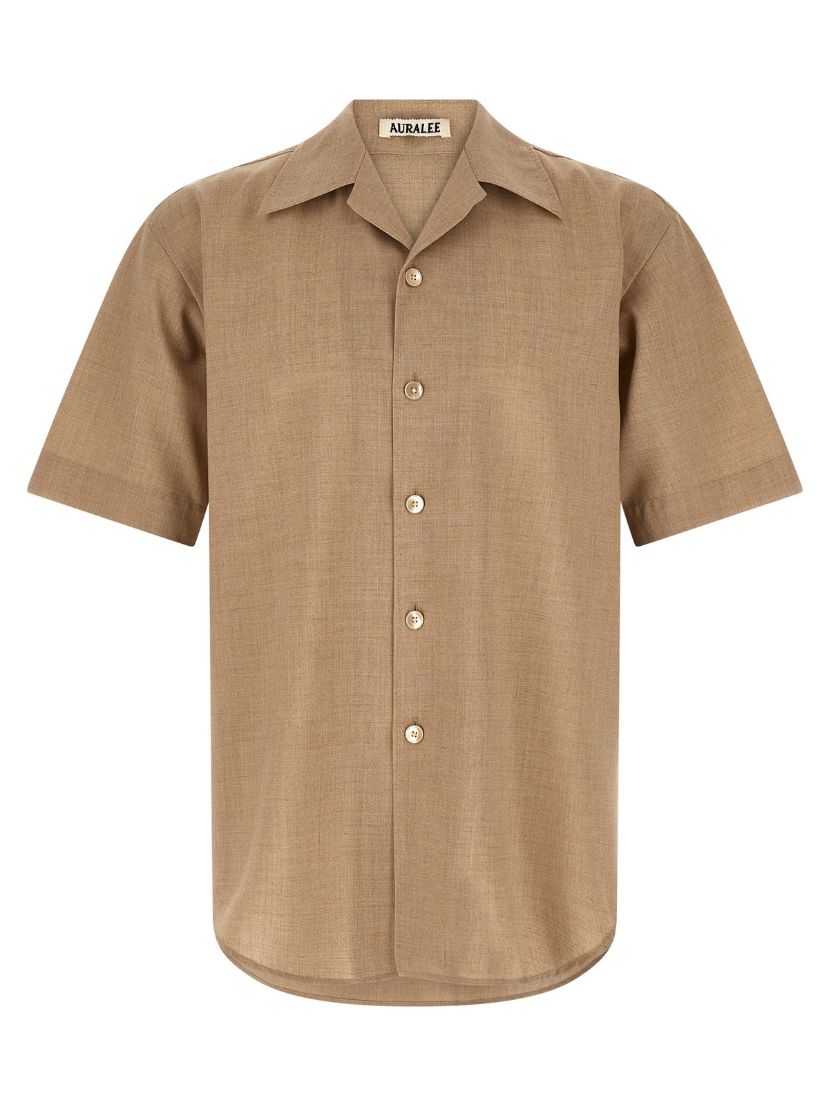AURALEE Summer Twist Shirt Beige
