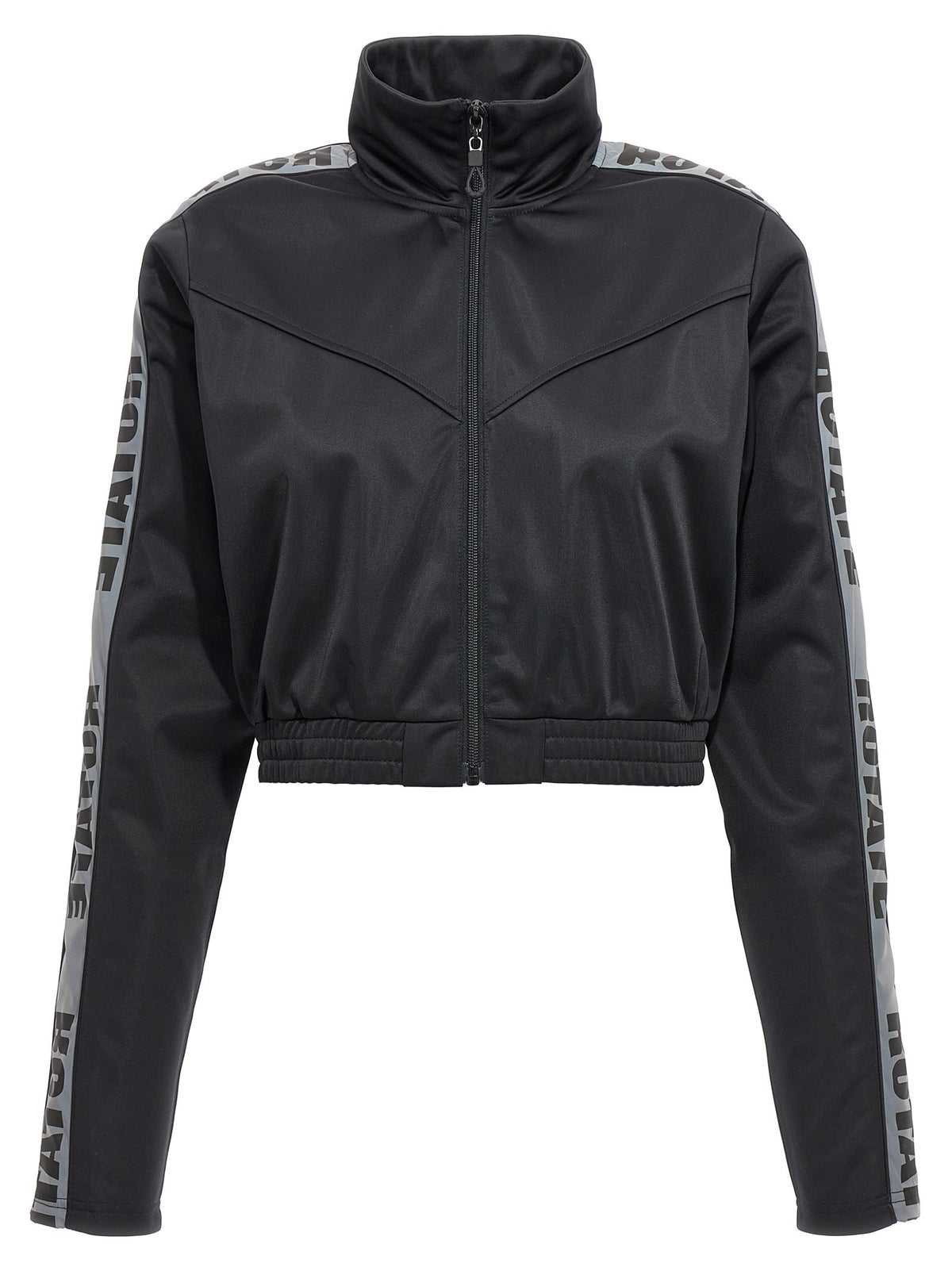 ROTATE Birger Christensen Sunday Capsule Cropped Sweatshirt Black