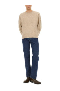 Beige textured knit sweater highlighting the sunflower men’s regular fit shirt beige collection design