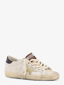 Golden Goose Women's Super Star Leather Sneakers White, view 2