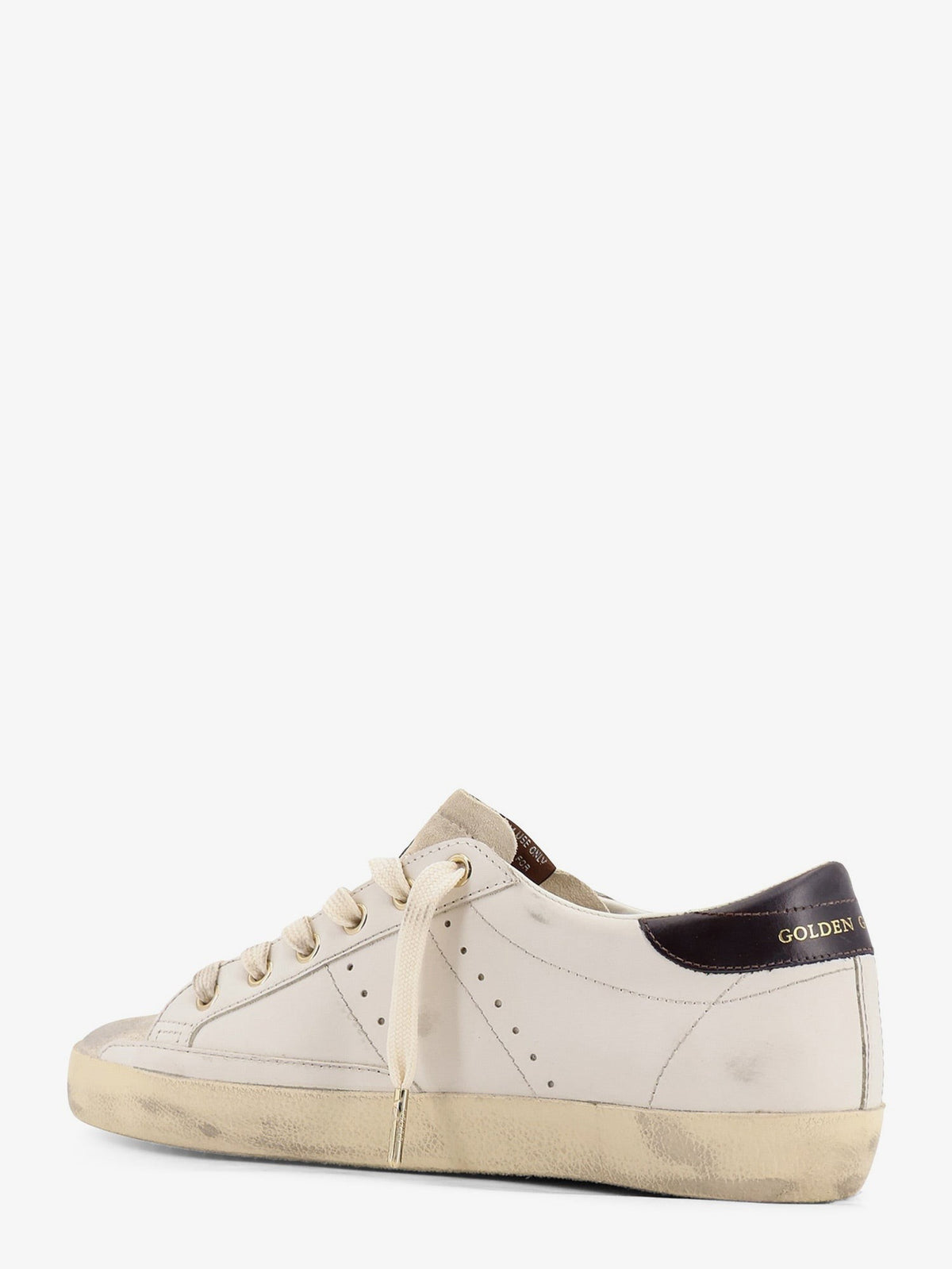 Golden Goose Women's Super Star Leather Sneakers White, view 3