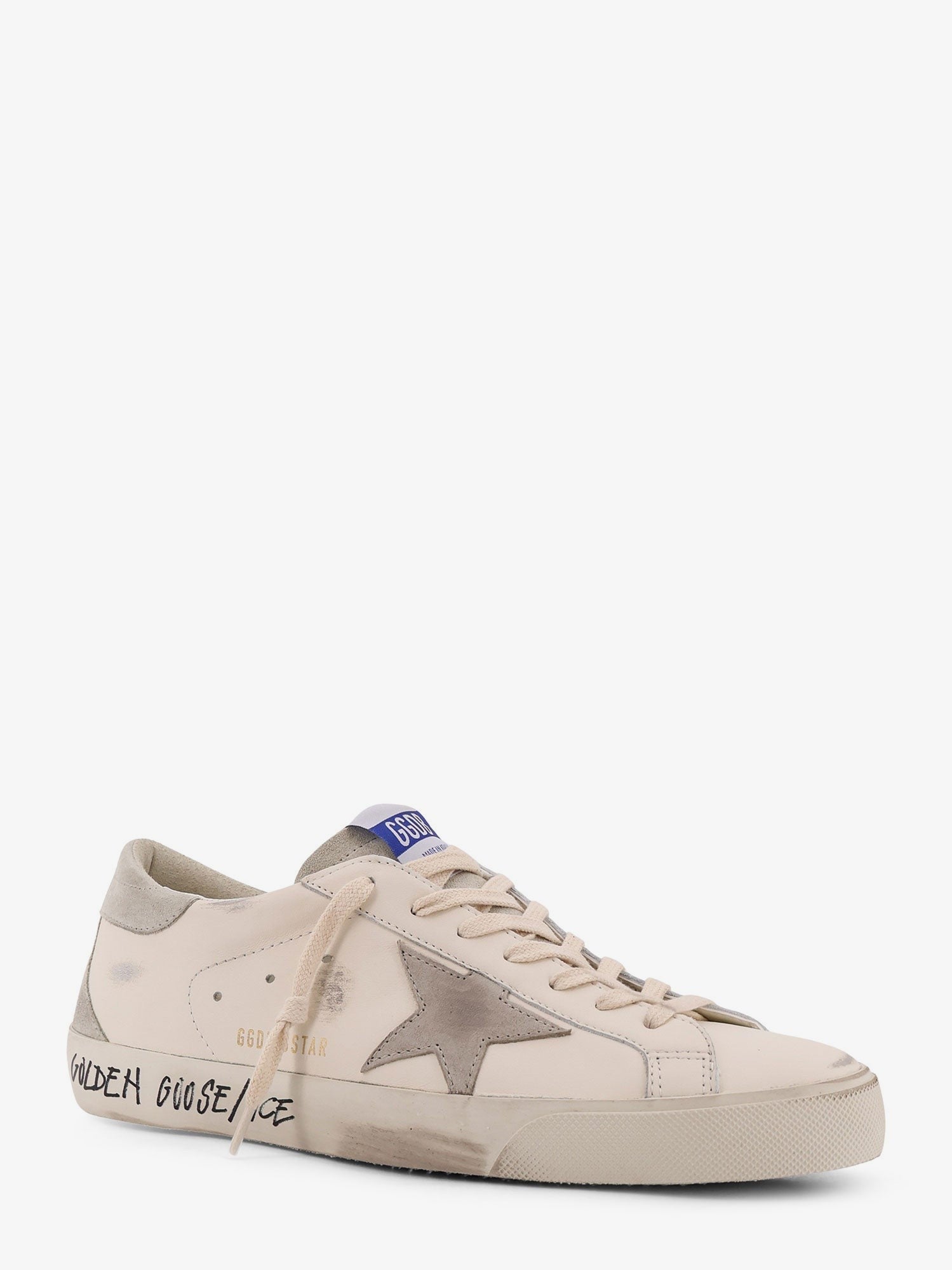 Golden Goose Men's Super Star Leather Sneakers White
