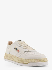 AUTRY Men's Super Vintage Low Leather Sneakers White