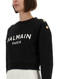 Balmain Women's Sweatshirt Black