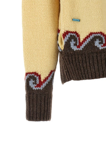 Alanui Sweet Winter Cardigan Gold, view 4