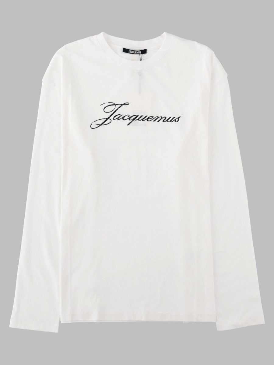 JACQUEMUS Women's Shirt Maniche Lunghe Con Stampato White