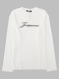 JACQUEMUS Women's Shirt Maniche Lunghe Con Stampato White