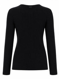 Max Mara Women's Shirt Maniche Lunghe in Jersey Black