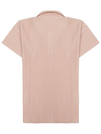 Homme Plisse Issey Miyake Men's Shirt Con Colletto Polo Blue