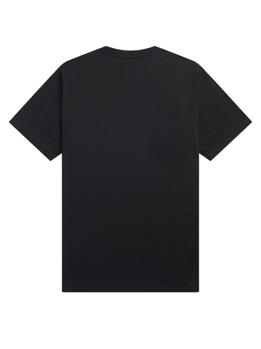 Fred Perry Men's Shirt Con Ricamato Black