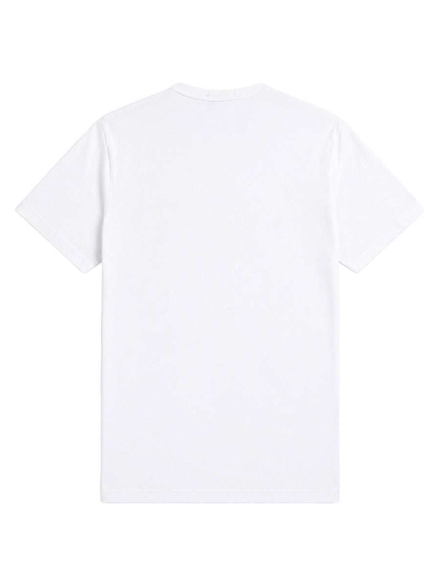 Fred Perry Men's Shirt Con Ricamato White