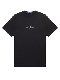 Fred Perry Men's Shirt Con Ricamato Black