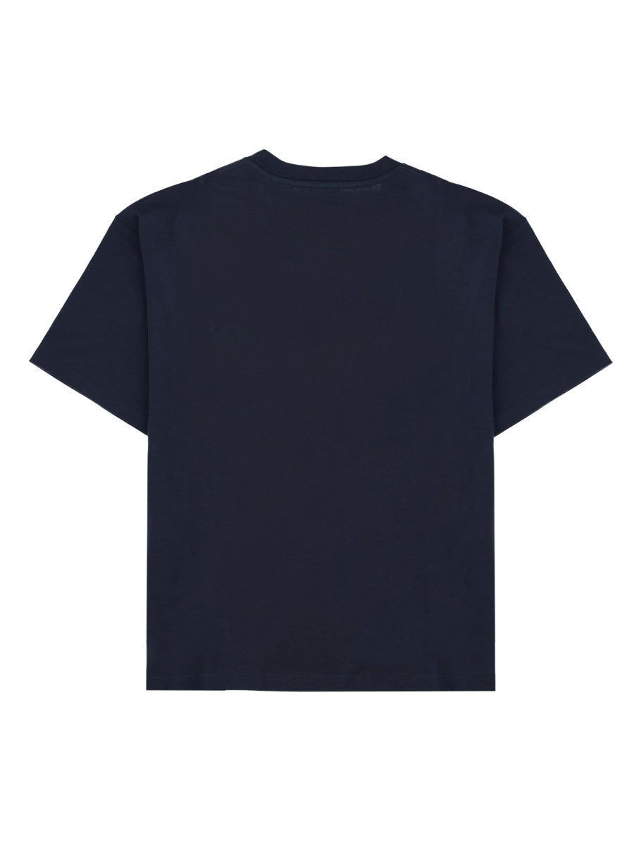 Saint Laurent Men's Shirt Con Patch Blue