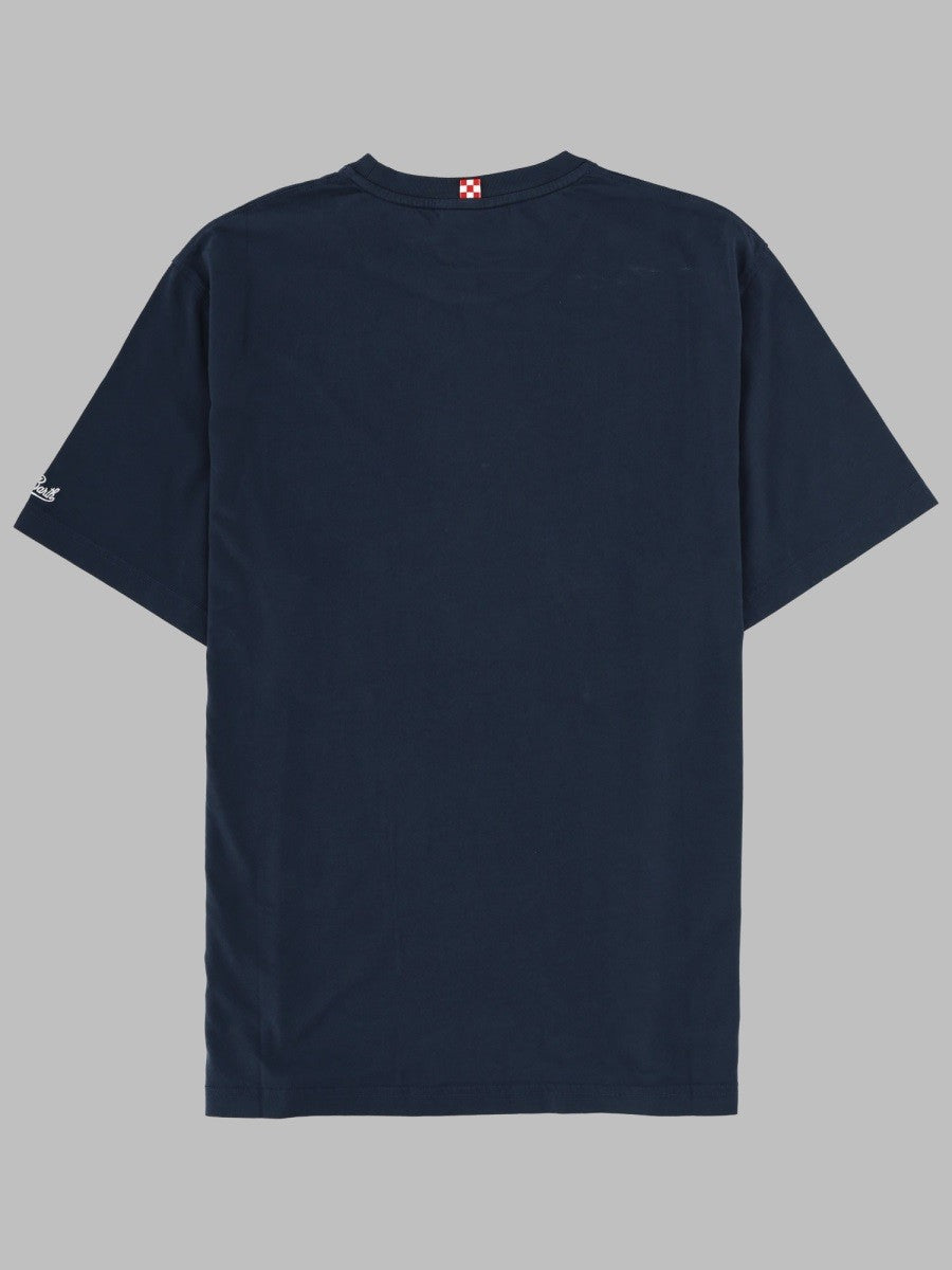 Mc2 Saint Barth Men's Shirt Con Ricamo Blue