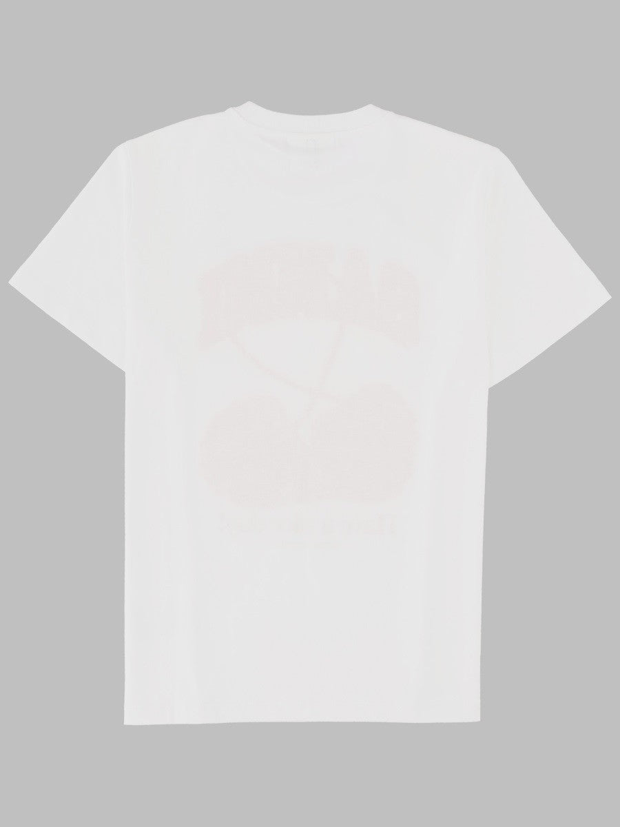 Ganni Women's Shirt Con Stampa Ciliegia White