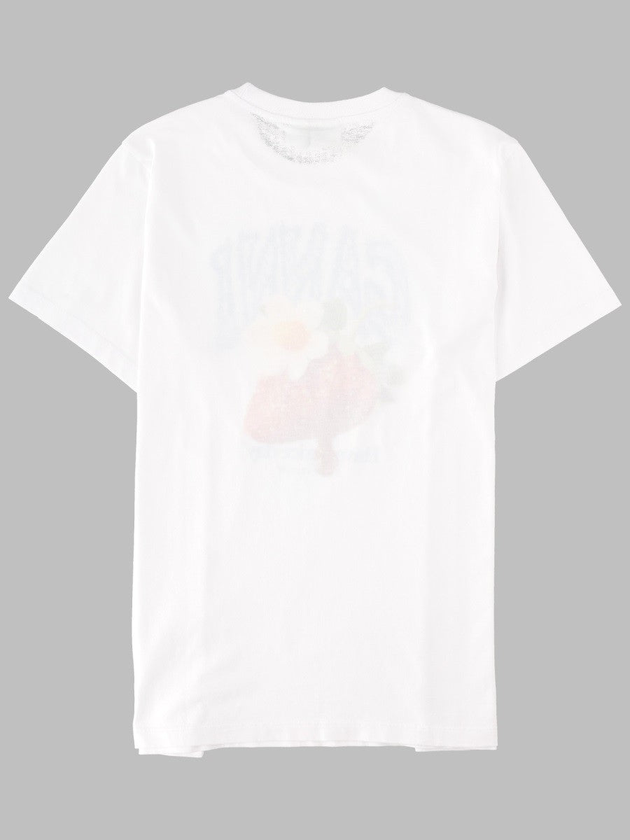 Ganni Women's Shirt Con Stampa Fragola White