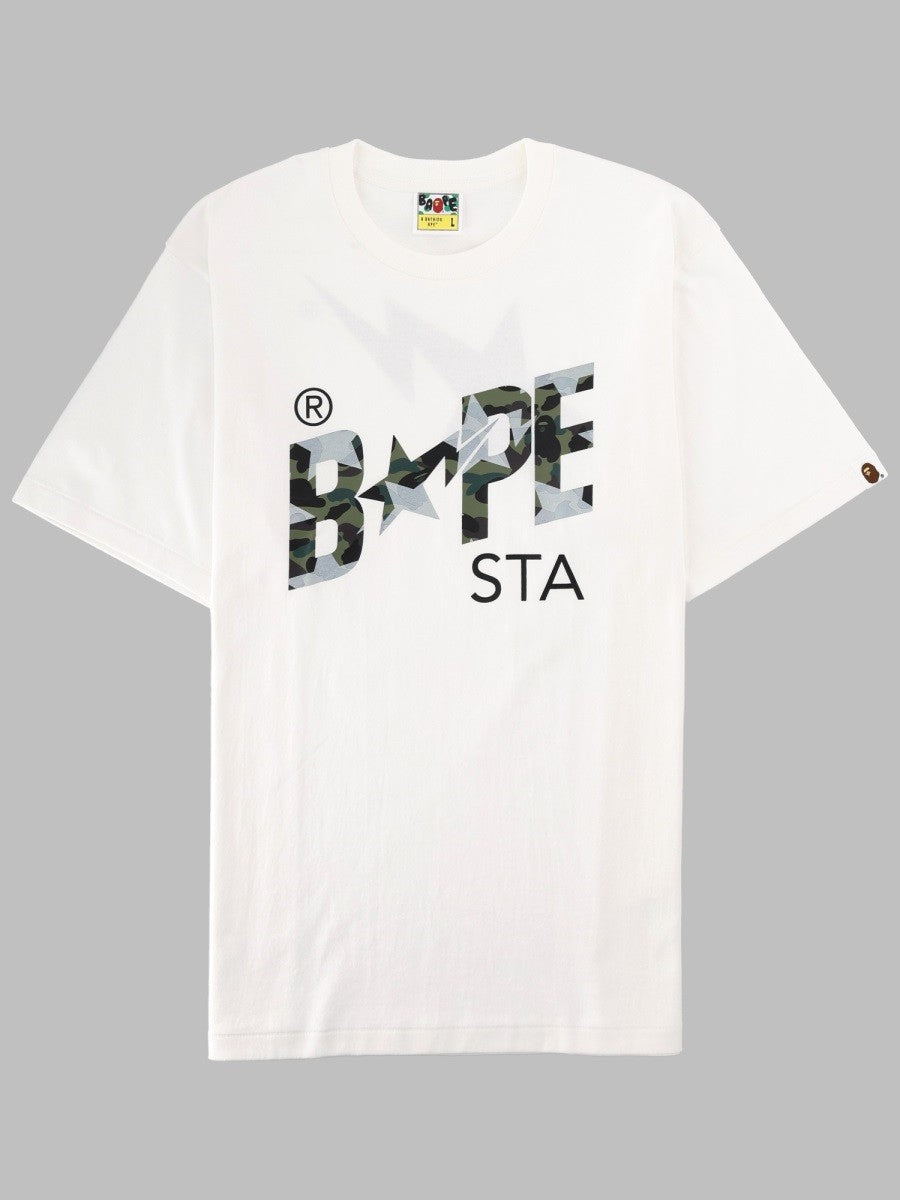 A Bathing Ape Men's Shirt Con Stampa White
