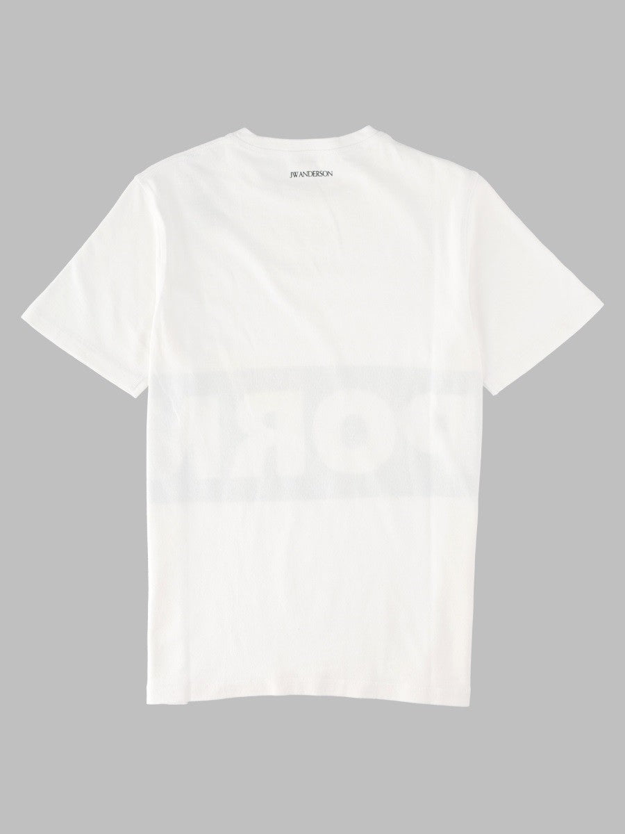 JW Anderson Men's Shirt Con Stampa White