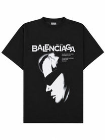Balenciaga Men's Shirt Con Stampa Black