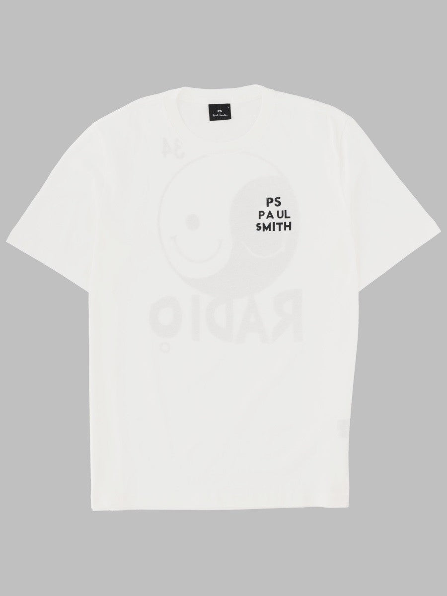 Ps By Paul Smith Men's Shirt Con Stampa White