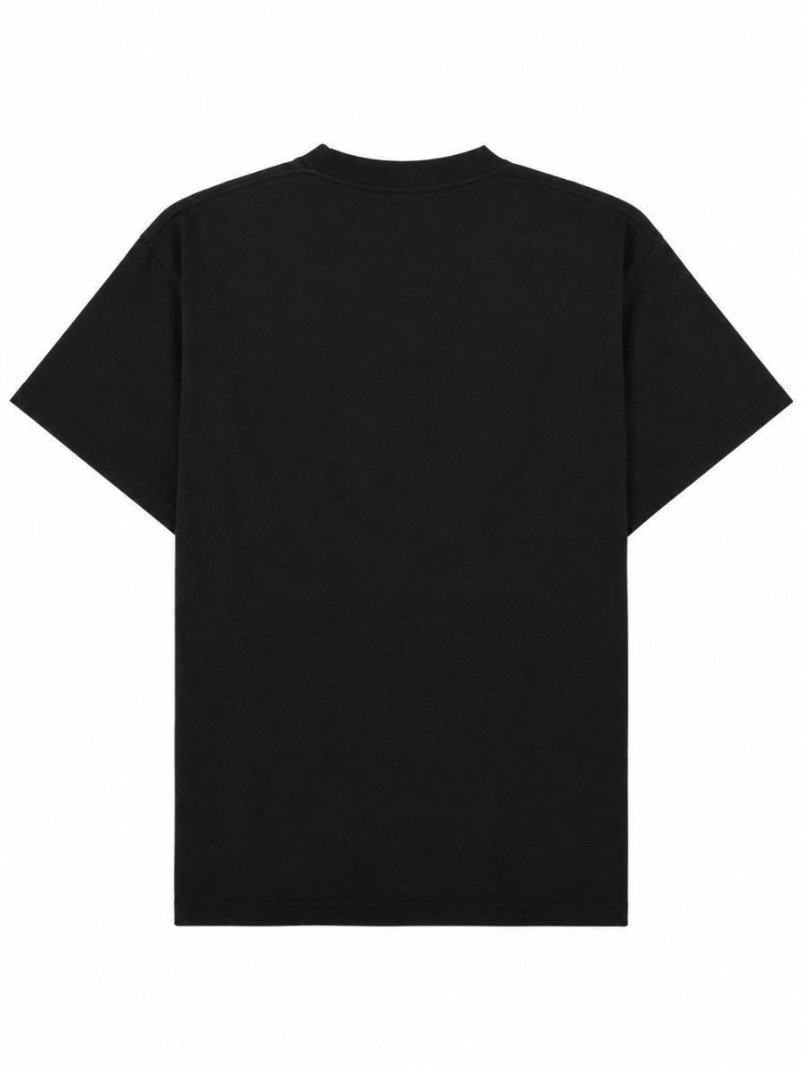 Balenciaga Men's Shirt Con Stampa Black