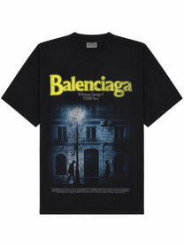 Balenciaga Women's Shirt Con Stampa Black