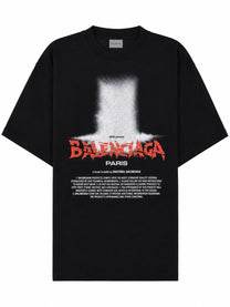 Balenciaga Women's Shirt Con Stampa Black