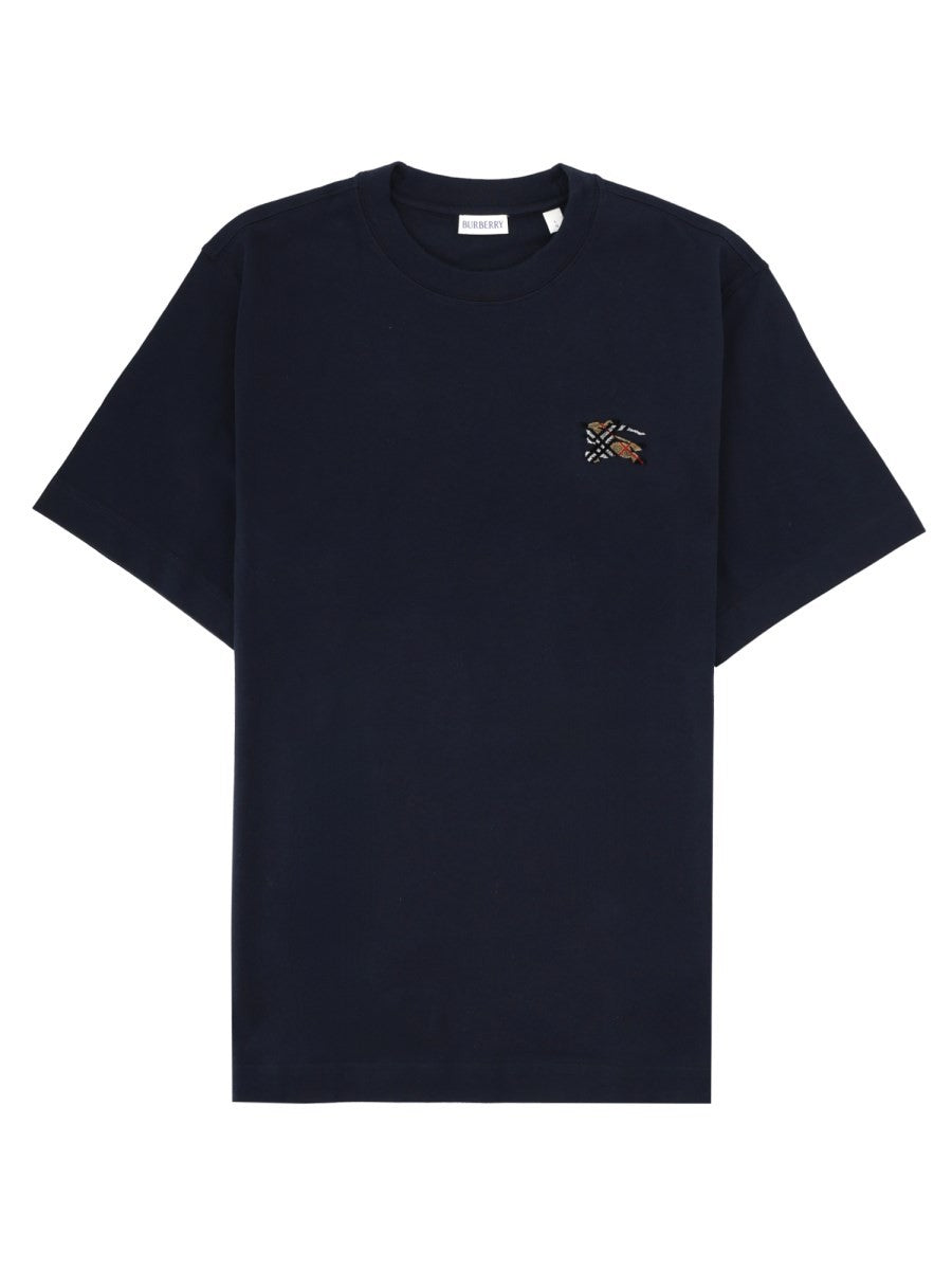 Burberry Men's Shirt in Cotone Blue