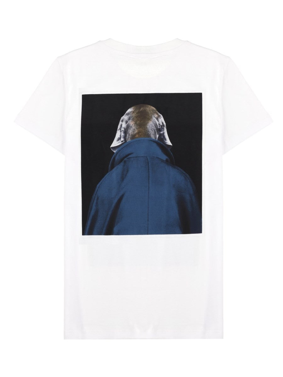 Max Mara Women's Shirt in Jersey Con Stampa Iconica White