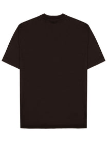Paolo Pecora Milano Men's Shirt in Jersey DI Cotone Brown