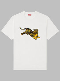 Kenzo Men's Shirt Jumping Tiger White
