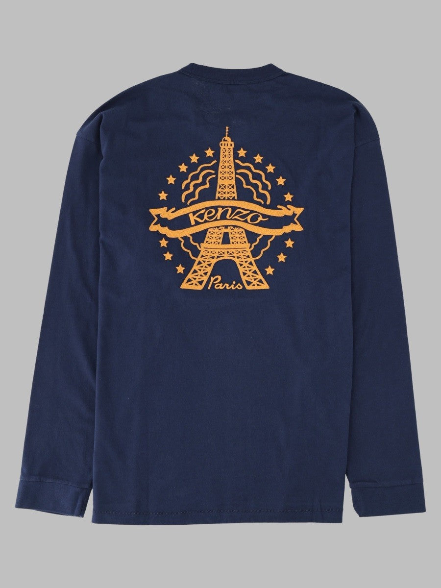 Kenzo Men's Shirt Kenzo Eiffel Tower Design Blue, view 2