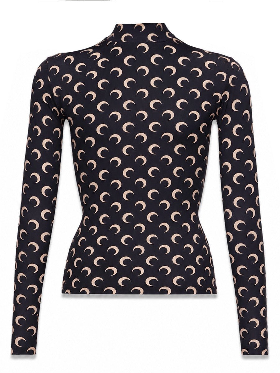 Marine Serre Women's Shirt Moon Black