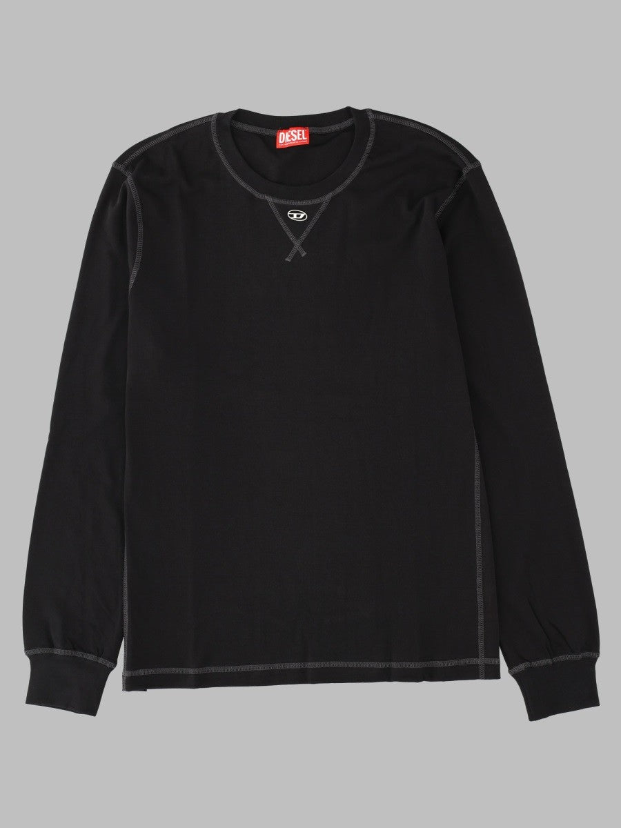 Diesel Men's Shirt Oval Long-Sleeve Black