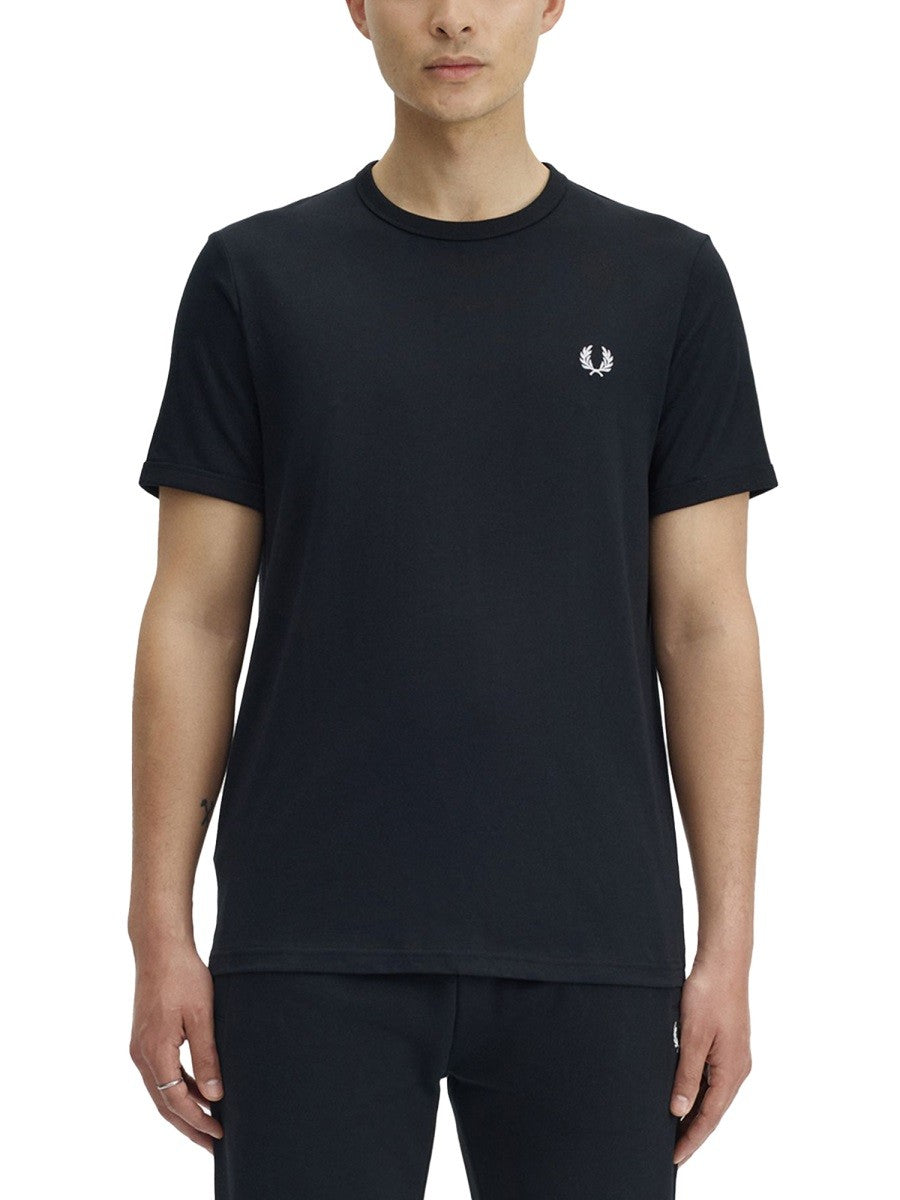 Fred Perry Men's Shirt Ringer Con Black
