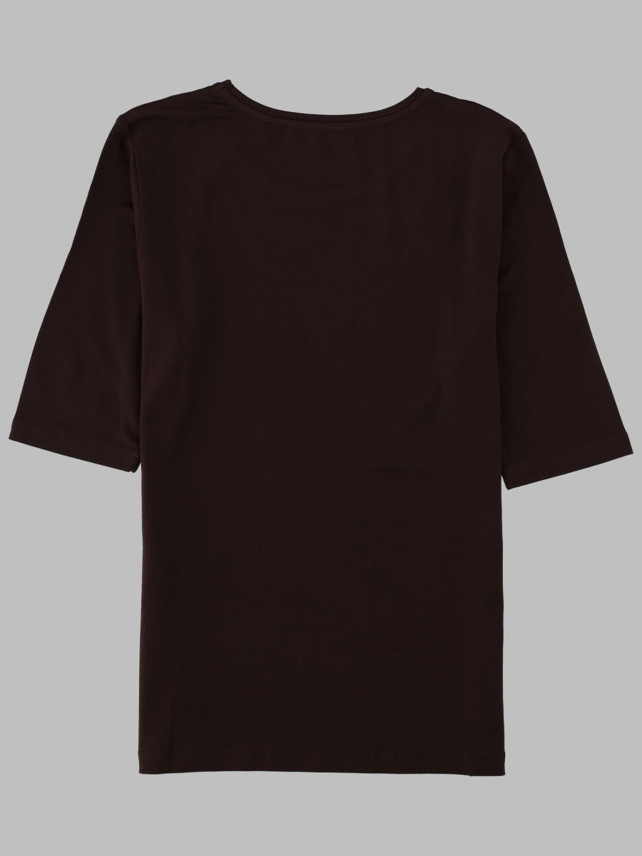 Rotate Women's Shirt Slim Fit Brown