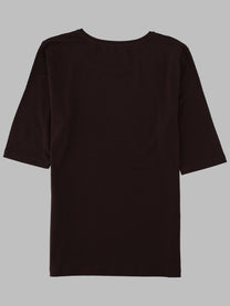 Rotate Women's Shirt Slim Fit Brown