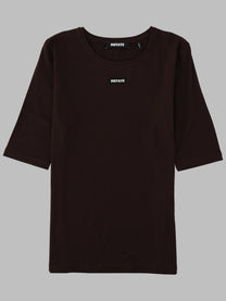 Rotate Women's Shirt Slim Fit Brown