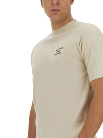 Drôle de Monsieur Men's Shirt Slogan Beige