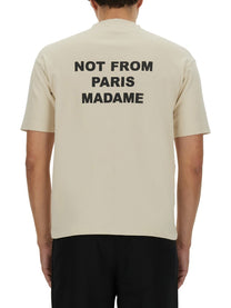 Drôle de Monsieur Men's Shirt Slogan Beige