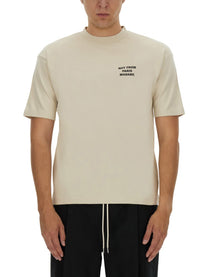 Drôle de Monsieur Men's Shirt Slogan Beige