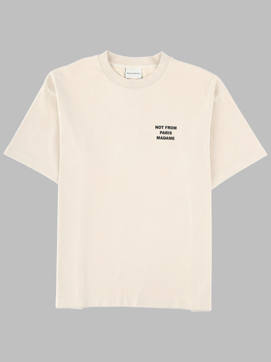 Drôle de Monsieur Men's Shirt Slogan Beige